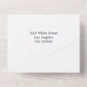 Invitation de mariage tournesol tout compris (Verso)