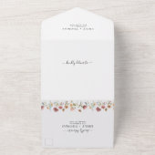 Invitation de mariage tous fleurs sauvages en un (Dehors)