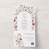Invitation de mariage tous fleurs sauvages en un (À l'intérieur)