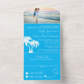 Invitation de mariage tout compris à la plage de T (À l'intérieur)
