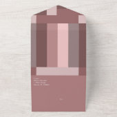 Invitation de mariage tout compris avec tons terre (Dehors)