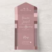 Invitation de mariage tout compris avec tons terre (À l'intérieur)