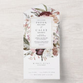 Invitation de mariage tout compris Watercolor Wild (À l'intérieur)