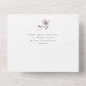 Invitation de mariage tout en un (Verso)