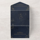 Invitation de mariage tout en un. (Dehors)