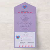 Invitation de mariage tout en un (À l'intérieur)