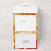 Invitation de mariage tout-en-un avec feuilles d'a (Dehors)