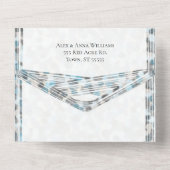 Invitation de mariage tout-en-un en pierre abstrai (Verso)