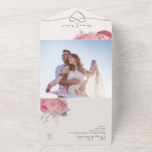 Invitation de mariage tout-en-un flou (Dehors)