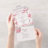 Invitation de mariage tout-en-un flou (Déchirure)