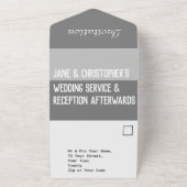 Invitation de mariage tout-en-un Jour J (Dehors)