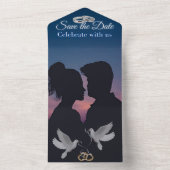 Invitation de mariage tout-en-un vierge (À l'intérieur)