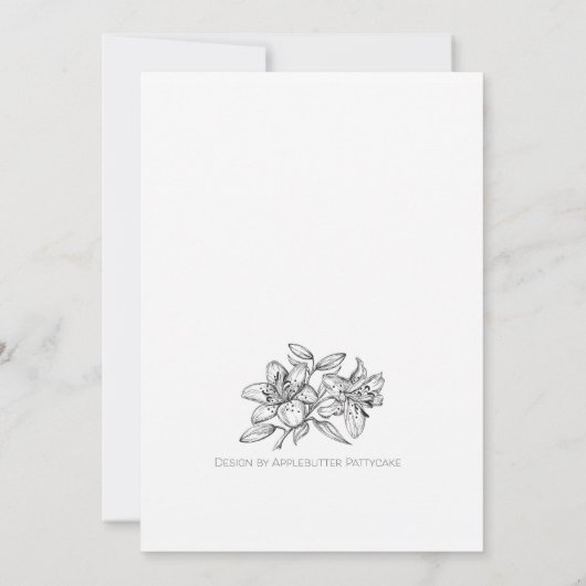 Invitation de Mariage Toutes les Routes Menèrent à (Dos)