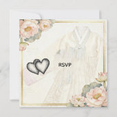 Invitation de mariage traditionnel coréen moderne (Dos)
