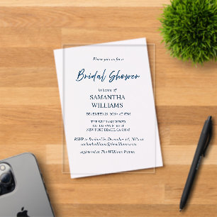 Invitation de mariage transparente en acrylique