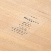 Invitation de mariage transparente en acrylique (Poser)