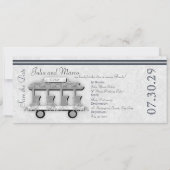Invitation de mariage Trolley (Devant)