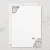 Invitation de mariage tropical (Dos)