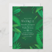 Invitation de mariage tropical (Devant)