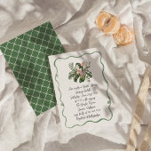 Invitation de mariage tropical moderne organique p