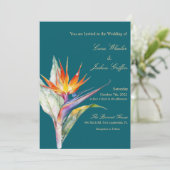 Invitation de mariage tropicale (Debout devant)