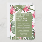 Invitation de mariage tropicale humoristique (Devant)