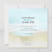 Invitation de mariage Turquoise Dream Shore Beach (Dos)