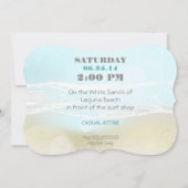 Invitation de mariage Turquoise Dream Shore Beach (Dos)