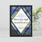 Invitation de mariage Van Gogh Nuit étoilée (Debout devant)