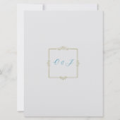 Invitation de mariage victorien Vintage (Dos)