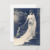 Invitation de mariage victorienne (Devant / Derrière)