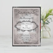 Invitation de mariage victorienne (Debout devant)