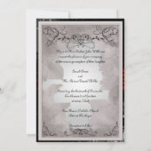 Invitation de mariage victorienne (Dos)