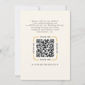 Invitation de mariage vidéo avec code QR (Dos)