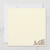 Invitation de mariage Vintage (Dos)