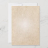 Invitation de mariage vintage (Dos)