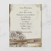 Invitation de mariage vintage (Devant)