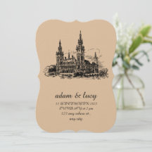 invitation de mariage vintage