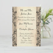 Invitation de mariage vintage (Debout devant)