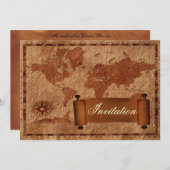 invitation de mariage vintage (Devant / Derrière)