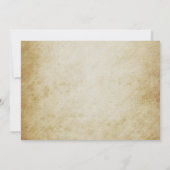 Invitation de mariage Vintage (Dos)