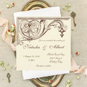 Invitation de mariage Vintage