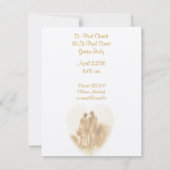 Invitation de mariage vintage (Dos)