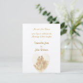 Invitation de mariage vintage (Debout devant)