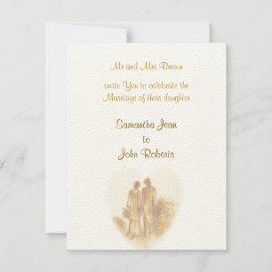 Invitation de mariage vintage