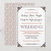 Invitation de mariage vintage et rustique (Devant / Derrière)