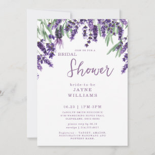 Invitation de mariage vintage lavande