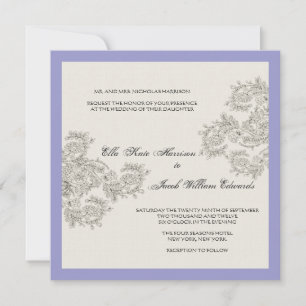 Invitation de mariage Vintage personnalisée