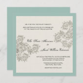 Invitation de mariage Vintage personnalisée (Devant / Derrière)