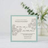 Invitation de mariage Vintage personnalisée (Debout devant)